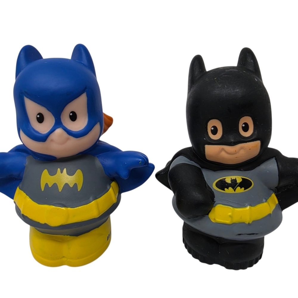 Fisher Price Little People Batman Batboy Batwoman Batgirl Lot of 2